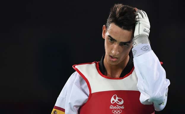 Jesús Tortosa, durante su participación con España en los Juegos de Río 2016.  AFP