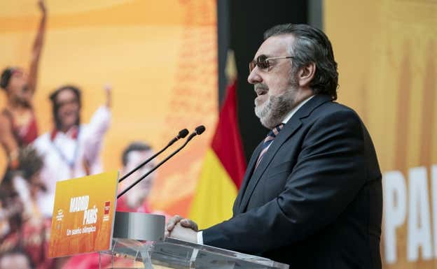 El presidente del CPE durante el acto.  EP