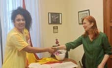 Yulenmis Aguilar jura la bandera y completa los trámites para ser oficialmente española