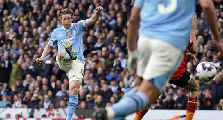 Kevin De Bruyne, en un acción de partido esta temporada.
