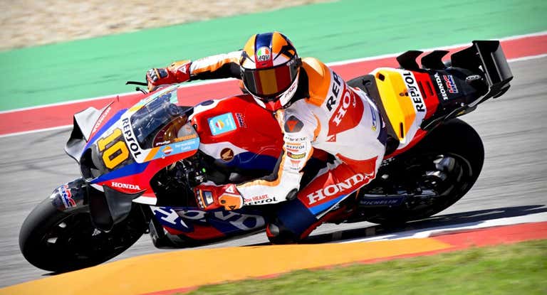 Luca Marini, en el circuito de Las Américas.