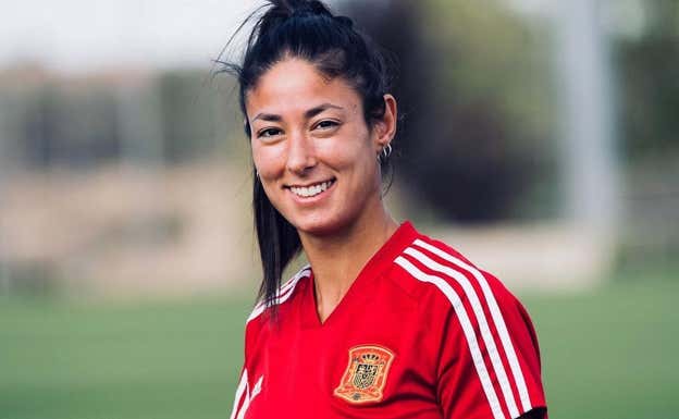 Leila durante un entrenamiento con España.  RFEF