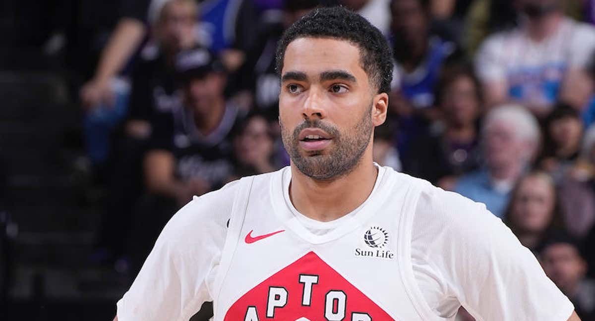 Jontay Porter, en un partido con los Raptors.
