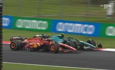 Saltan chispas entre un «optimista» Fernando Alonso, Carlos Sainz y Leclerc, que también ataca a su compañero