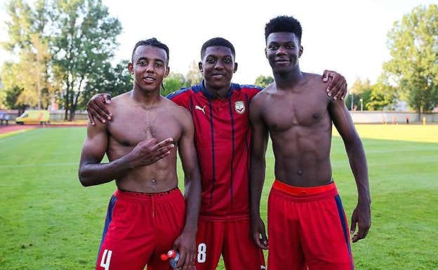 Tchouameni y Kounde, durante su etapa en el Girondins.