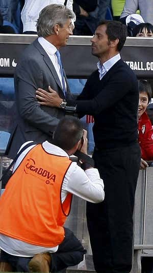 Pellegrini y Quique. EFE