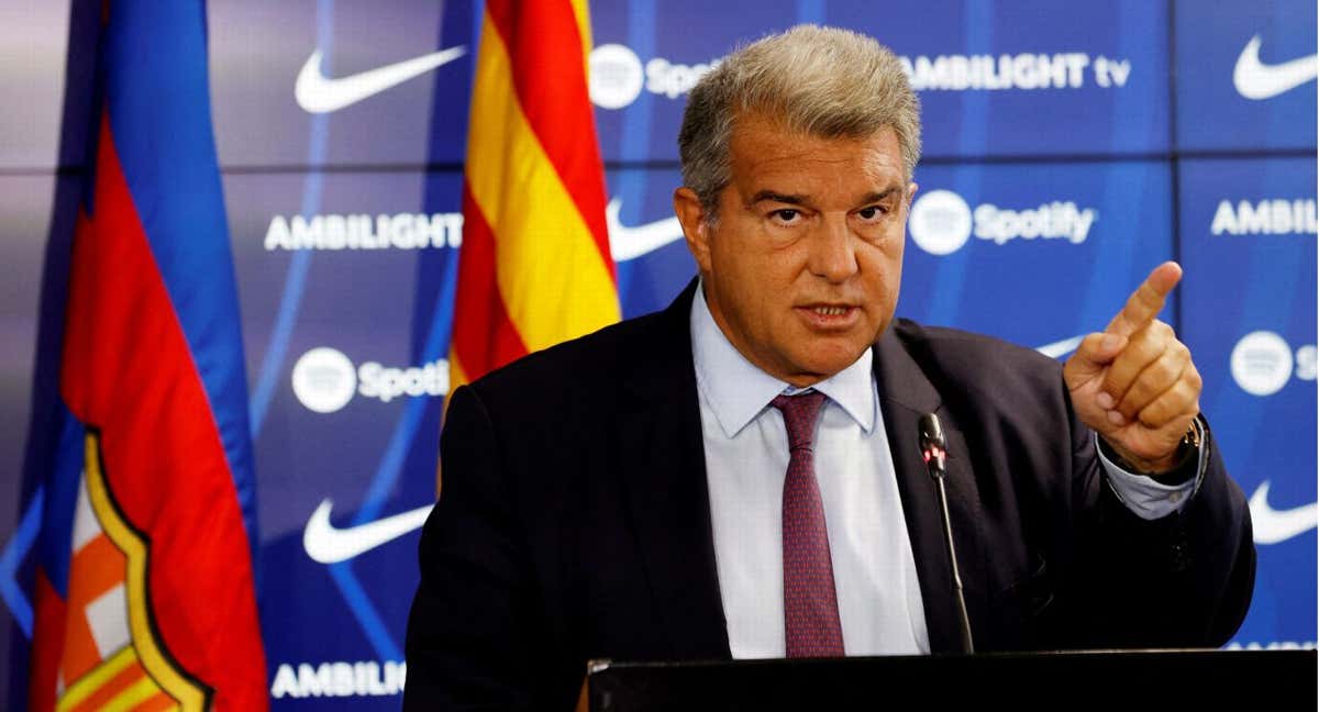 Laporta, durante un acto.