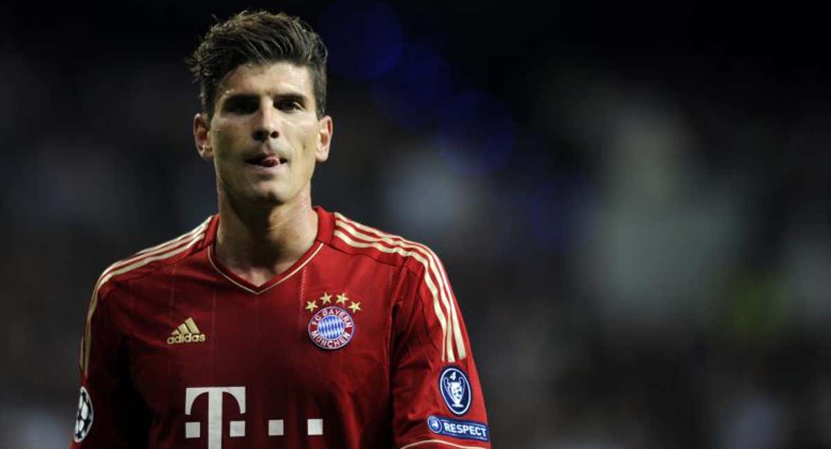 Mario Gómez, durante un partido del Bayern./AFP/PIERRE-PHILIPPE MARCOU