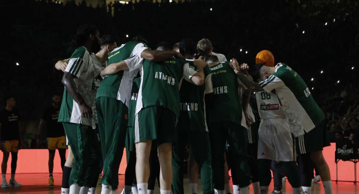 El Panathinaikos, en el partido ante Maccabi.