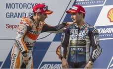 El camino de Pedrosa y Lorenzo para subirse al ring a darse 'guantazos': «Yo también pillaré, pero mientras él pille también...»