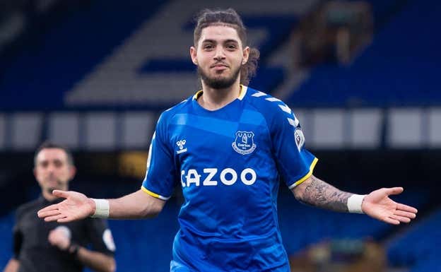Rafael García, durante su etapa en el Everton. Getty Images