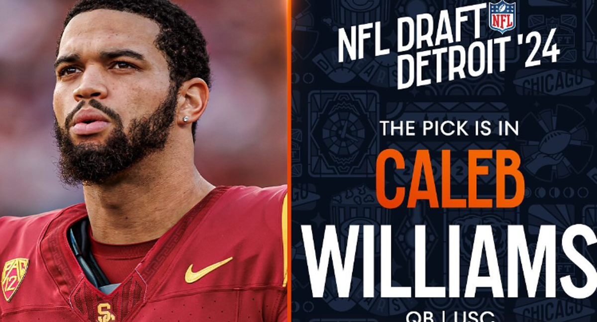 Caleb Williams con USC. /Cuenta Instagram Draft NFL