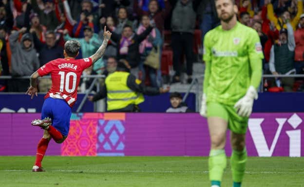 Correa fue uno de los mejores del partido.  EFE