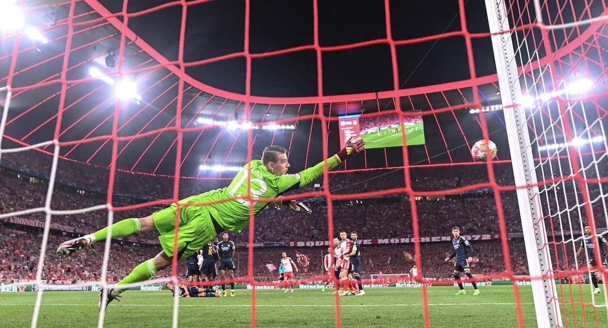 Ocasión del Bayern durante el partido contra el Real Madrid./Reuters