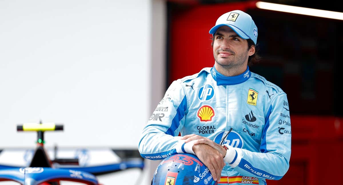 Carlos Sainz, durante el GP de Miami. /AFP