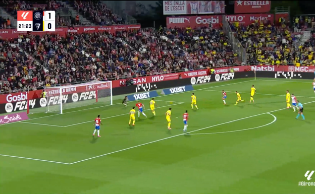 Iván Martín remata a gol.  WYSCOUT