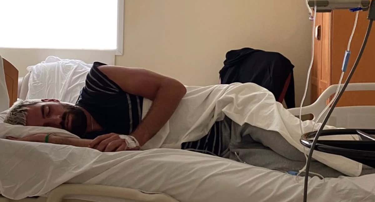 Nicolás Moreno de Alborán, durante su estancia en el hospital de República Dominicana. /Instagram/Nicolás Moreno de Alborán