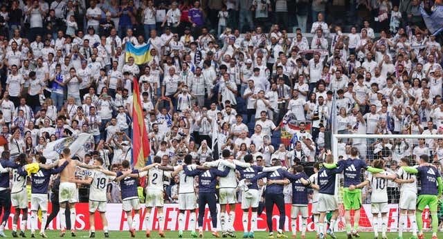 El Real Madrid ganó la Liga desde el primer anfiteatro del Bernabéu