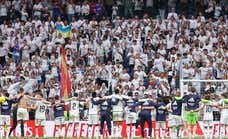 El Real Madrid ganó la Liga desde el primer anfiteatro del Bernabéu