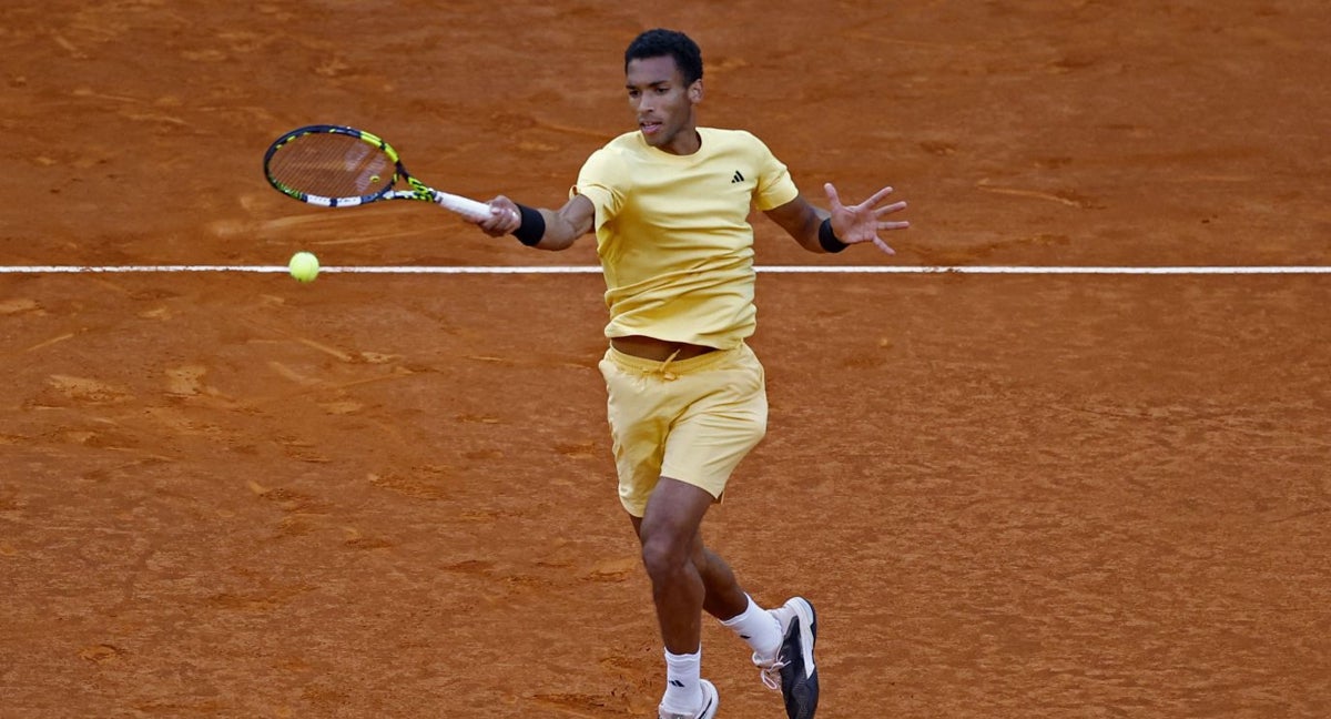 Auger-Aliassime en las semifinales del Mutua Madrid Open.