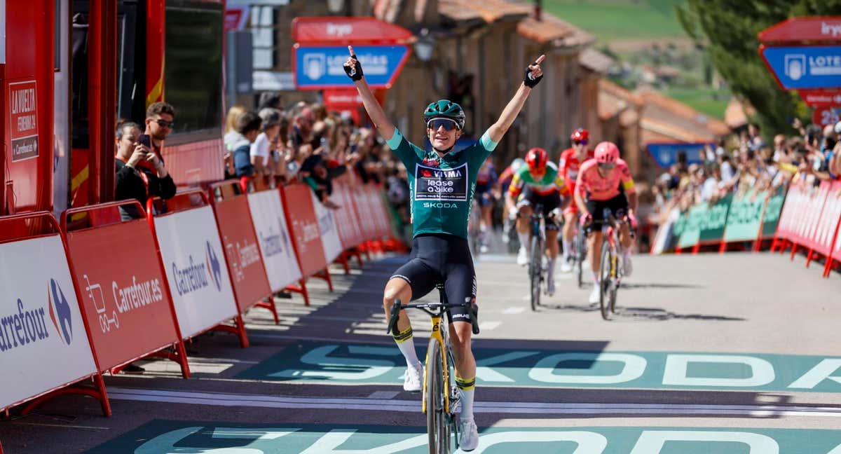 La victoria de Marienne Vos en la penúltima etapa de La Vuelta con final en Sigüenza.
