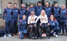 Manuela Vos y Sergio Garrote triunfan con sus handbikes en la Copa del Mundo de Ostende