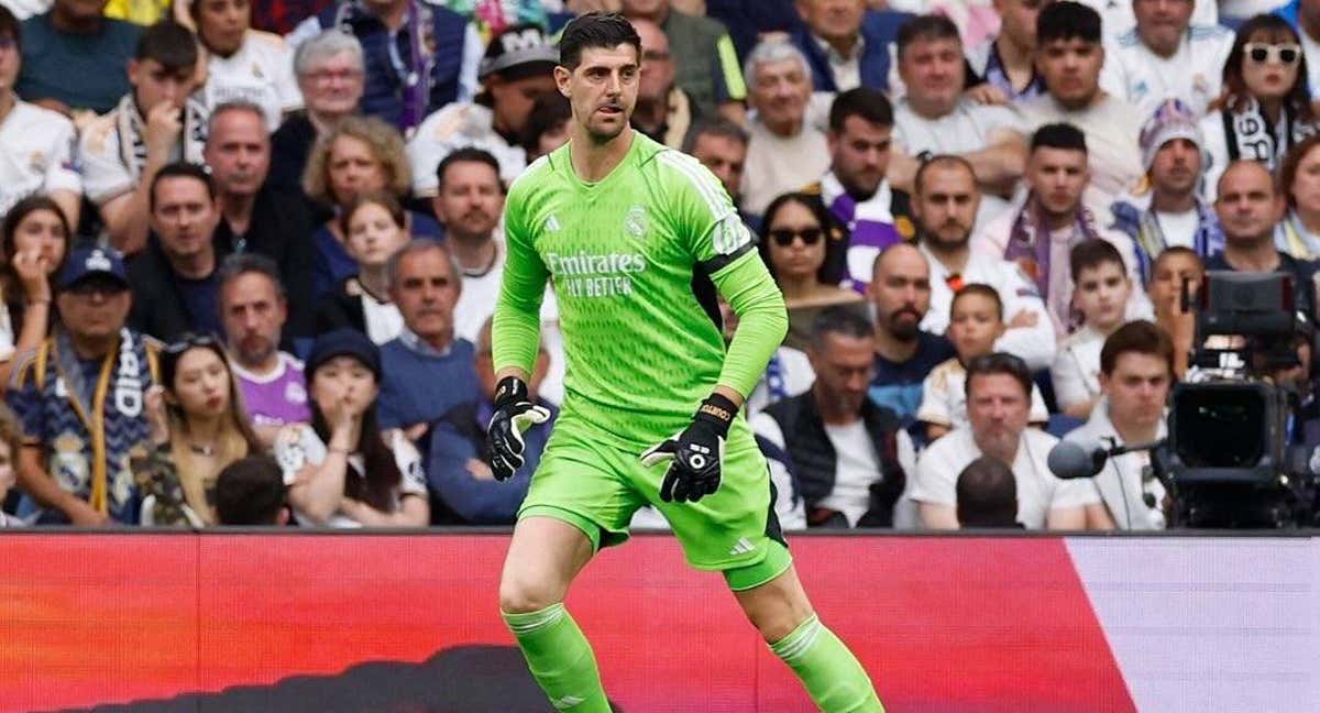 Courtois, contra el Cádiz./REAL MADRID