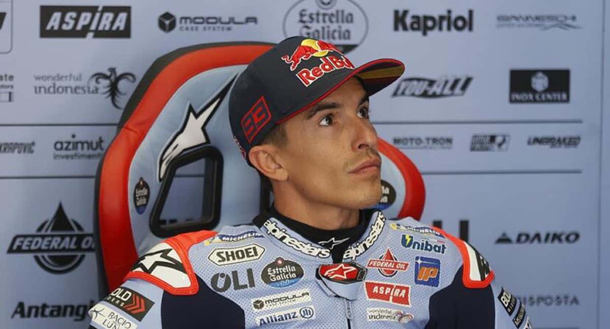 Marc Márquez en el box. /EFE