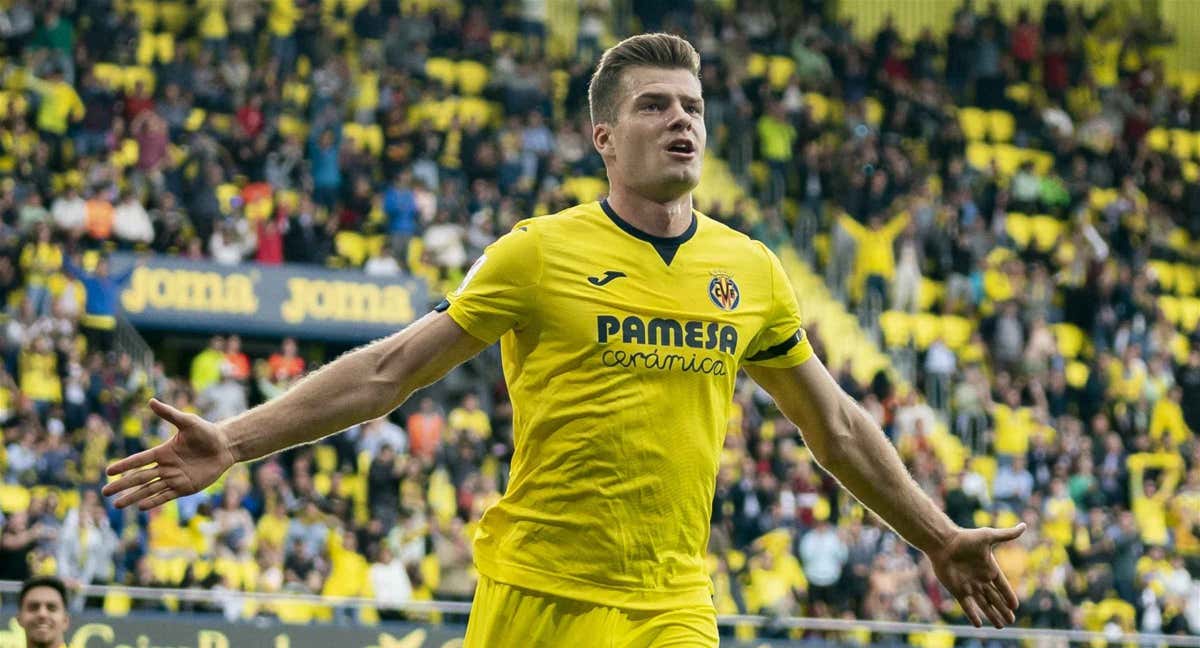 Sorloth, tras marcar un gol en el partido en casa frente al Rayo/Villarreal CF