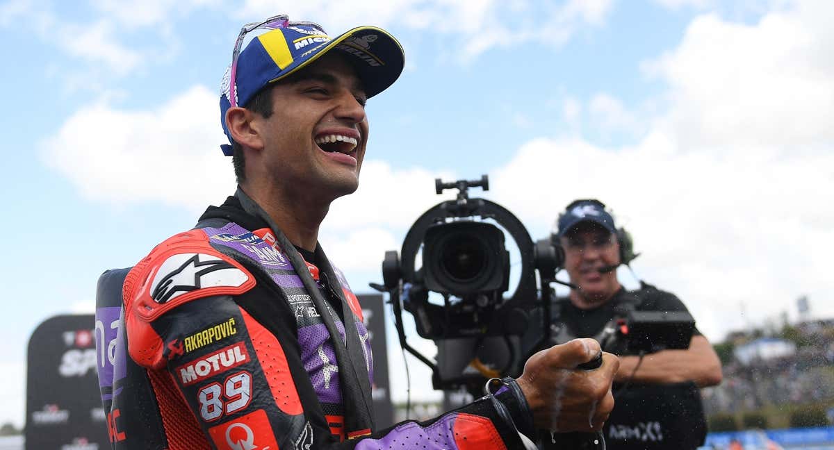 Jorge Martín, ante las cámaras en el último Gran Premio de MotoGP. /AFP