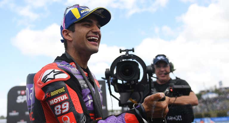 Jorge Martín, ante las cámaras en el último Gran Premio de MotoGP.