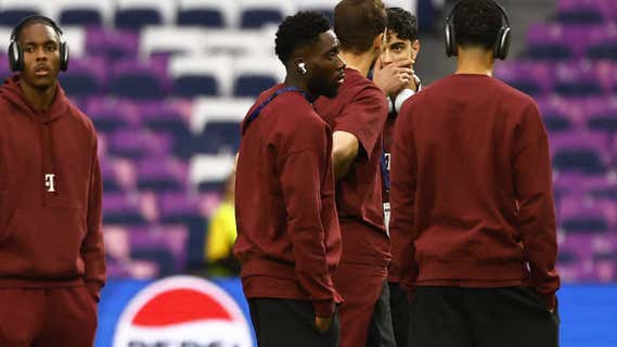 Davies, antes del Real Madrid-Bayern en el Bernabéu./Agencias