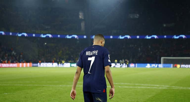 Mbappé, tras ser eliminado de la Champions.
