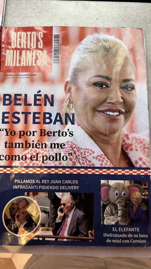 La carta del restaurante. RELEVO