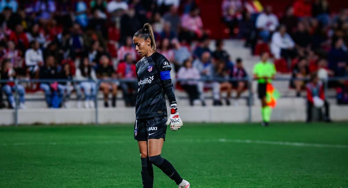 Lola Gallardo durante un partido.