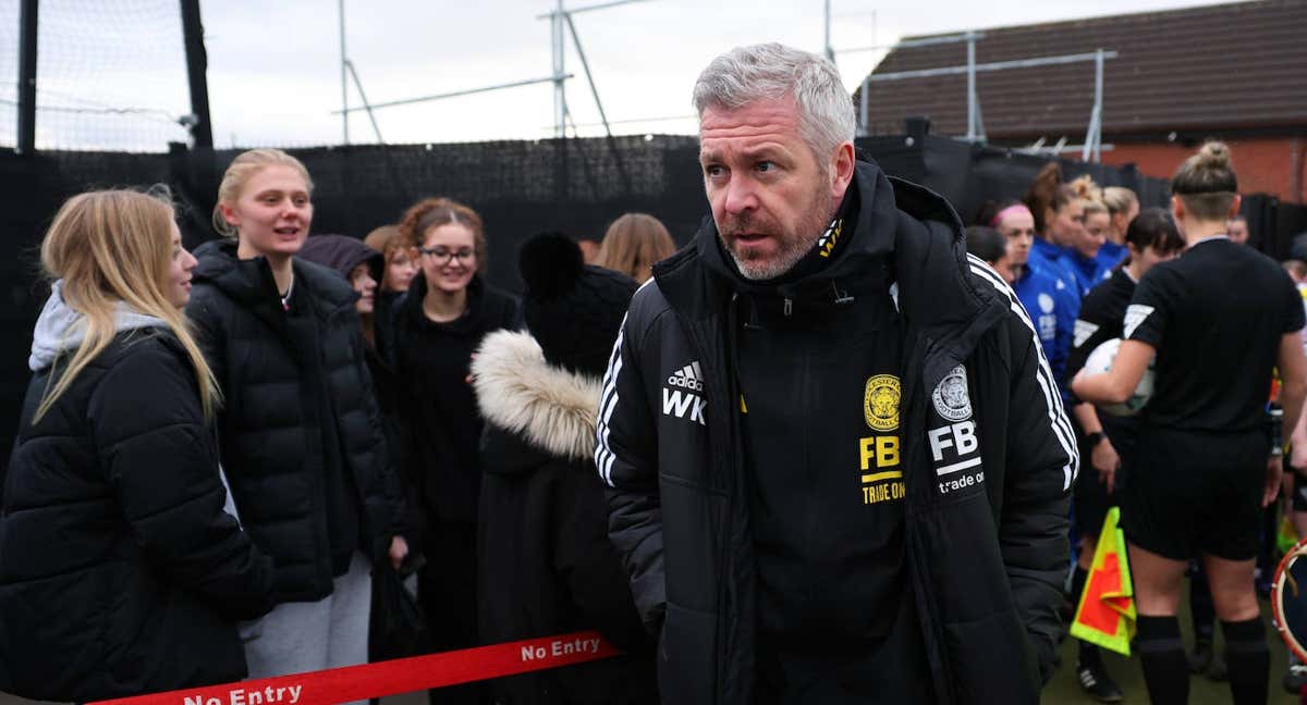 Willie Kirk, tras un partido del Leicester del pasado enero. /Getty