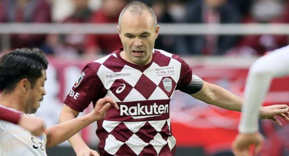 Iniesta, en el Vissel Kobe.