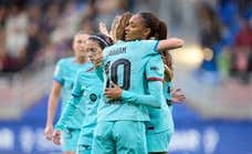 El Barça doblega al Eibar y ya calienta motores para la final de la Copa de la Reina