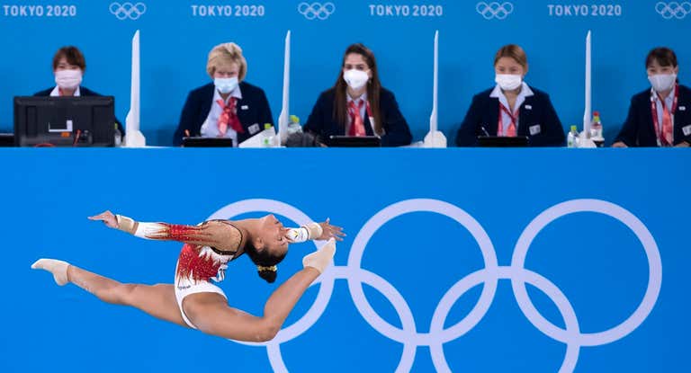 Competición de la final de Gimnasia Artística de los Juegos Olímpicos de Tokio 2020.