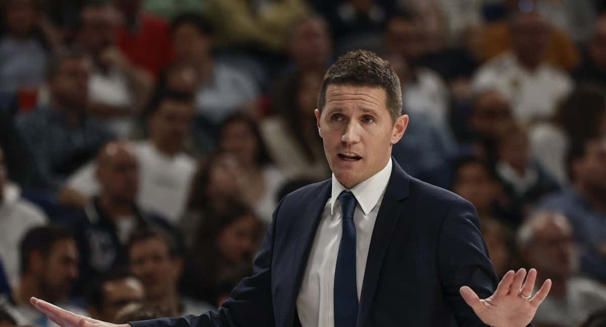 Jaka Lakovic, durante el partido. /EFE/SERGIO PÉREZ