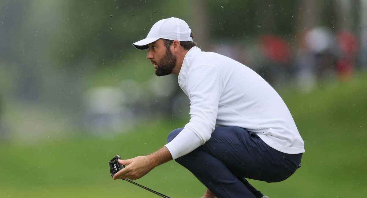 Scottie Scheffler durante la segunda jornada del PGA.