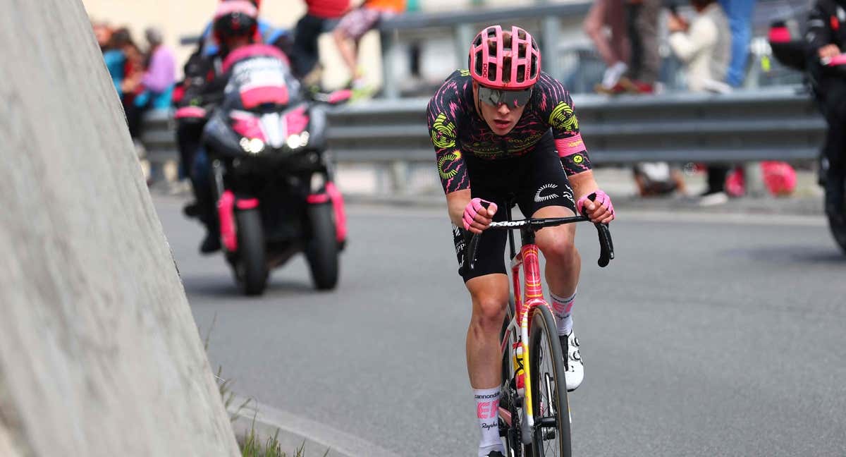 Georg Steinhauser, durante el Giro de Italia./AFP