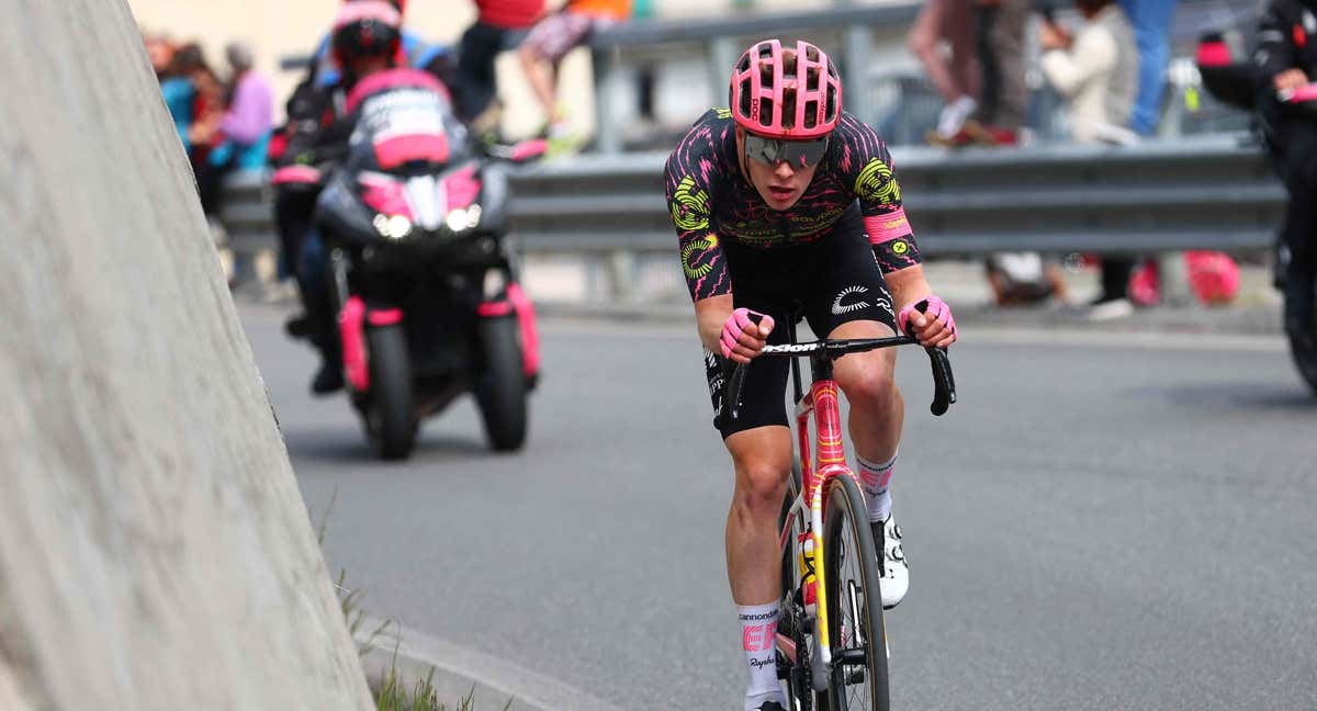 Georg Steinhauser, durante el Giro de Italia.