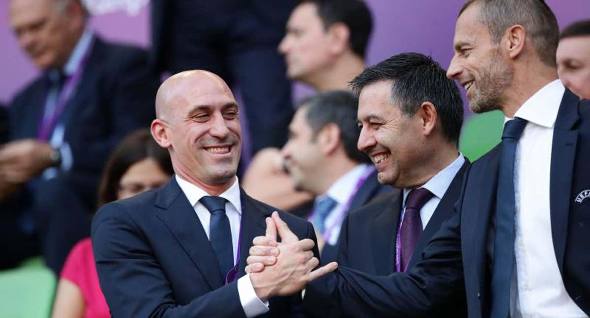 Imagen de archivo, Luis Rubiales, junto a Ceferin.