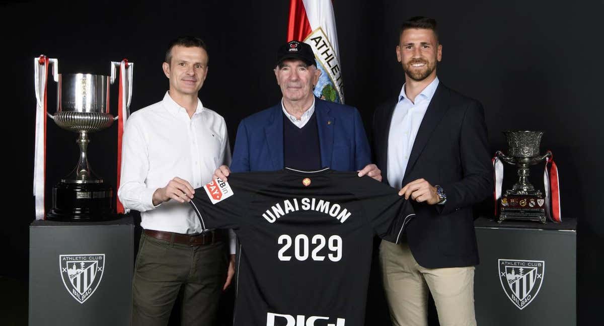 Unai Simón renueva hasta 2029. /Athletic Club