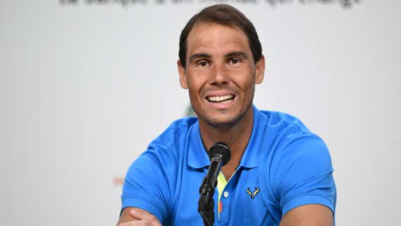 Rafa Nadal, en la rueda de prensa previa a Roland Garros./AFP