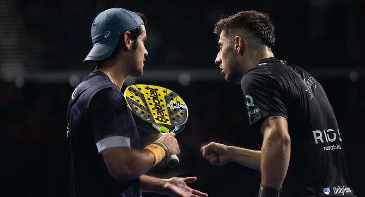 Coki Nieto y su compañero Jon Sanz. /PREMIER PADEL