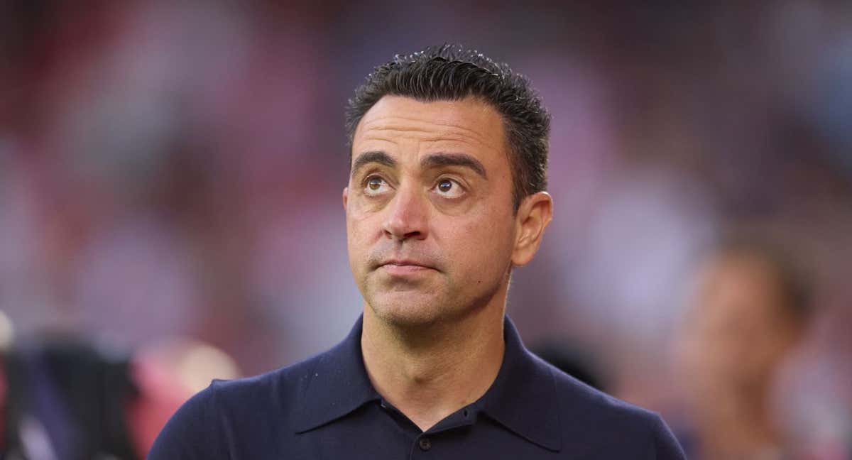 Xavi Hernández, este domingo, ante el Sevilla. /GETTY