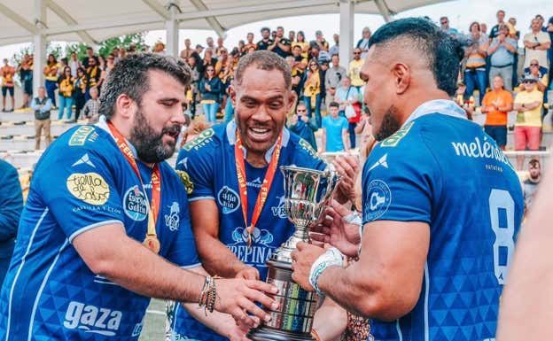 Tres de las armas queseras: Albertuco, Gavidi y Moala.  Ferugby
