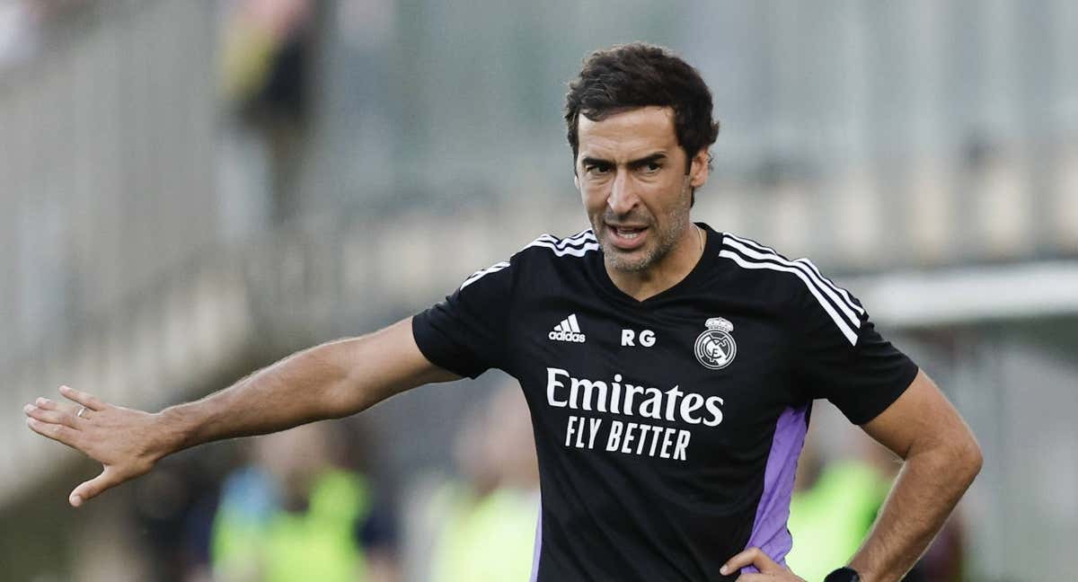 Raúl, en un partido con el Castilla./EFE